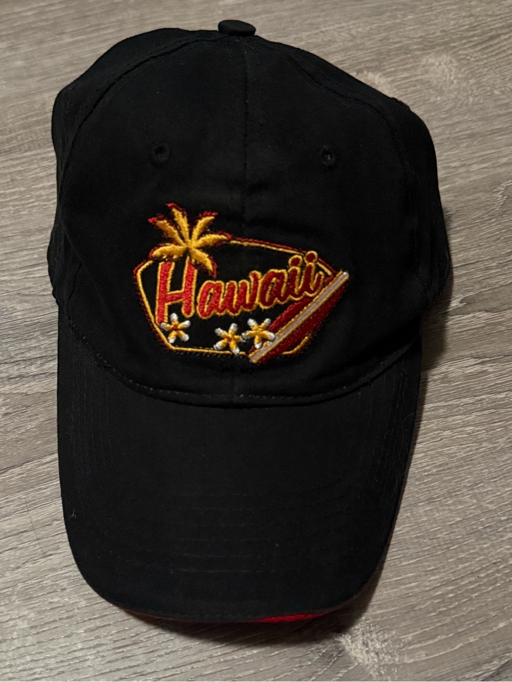 Surfware Hawaiian Classics Embroidered Hat Cap Surfboard Palm Tree Hawaii Island